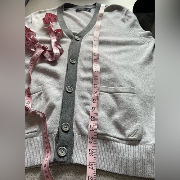 Nautica Grey Button Up Cardigan Sweater Size Medium - Picture 9 of 10